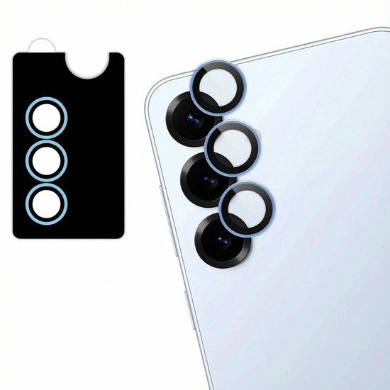 imoshion Camera Lens Protector - Geschikt voor Samsung Galaxy S25 - 2 Pack - Icyblue