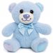 Bambly Ours Mascotte Lavande Orange Peluche Jouet 15cm Bleu