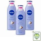 Nivea 3 x Smooth Body Milk - Sheaboter - 72 uur Hydratatie - Voor Droge Huid - 250 ml