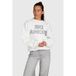 Brunotti katoenen sweater met tekst - wit