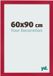 yd. Cadre photo 60x90 cm - Rouge - MDF