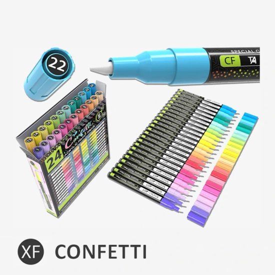 TOOLI-ART Marker set Confetti 0.7mm