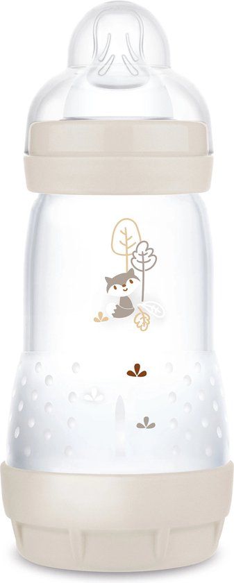 MAM Easy Start Anti-Colic Baby Bottle - 260ml - Grey