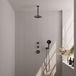 Brauer Gunmetal Edition Thermostatische Inbouw Regendoucheset - 20cm Hoofddouche - Gunmetal Geborsteld PVD