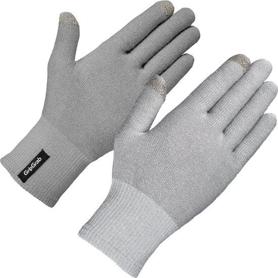 GripGrab Merino Wool Liner Handschoenen - Grijs - XS/S