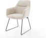 DELIFE fauteuil Pejo-Flex slipframe noir cordon beige noyau ressorts ensachés