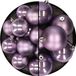 Kaemingk B.V. Boules de Noël - plastique - 18x pièces - lilas violet - 6 et 8 cm