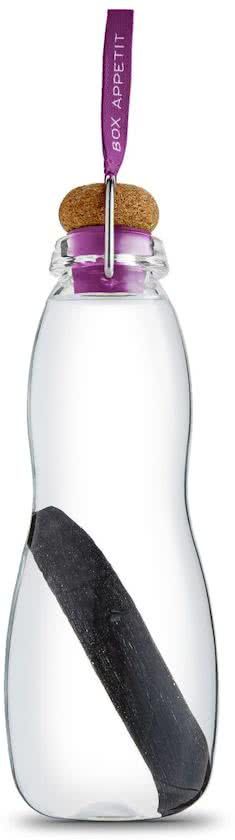 Black & Blum Eau Good Drinkfles glas - 600 ml - paars