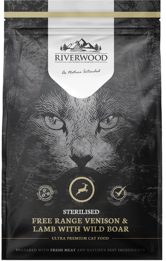 Riverwood Cat Sterilised Venison, Lamb with Wild Boar 2 kg