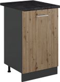 Vicco Keukenonderkast R-Line, Artisanaal eiken/Antraciet, 50 cm