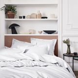 Essix - Dekbedovertrek Royal Line Percal katoen wit 240 x 260 cm