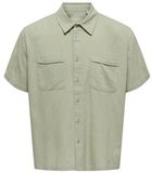ONLY and SONS ONSCHARLES Short Sleeve Heren Shirt met korte mouwen - groen - M