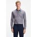 BOSS slim fit gemêleerd overhemd - donkerblauw
