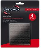 DYNAVOX Antivibe apparaatvoeten-set 4 stuks, rubber, 40x40 mm