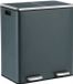 KITCHEN MOVE MAJOR Keukenemmer met pedaal, selectieve scheiding, grote capaciteit, 60 l (2 x 30 l), roestvrij staal, mat grijs