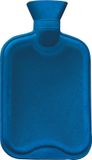 Sundo Homecare Sundo Warmwaterkruik 2 liter - Rubber kruik met schroefdop en lamellen - Blauw