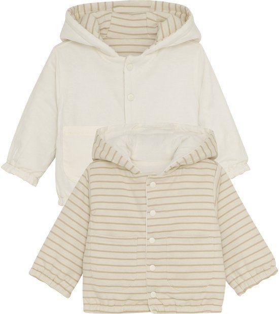 Noppies Neddie Jasje - Stripe - Maat 56 - Offwhite