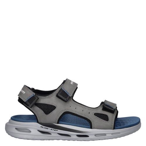 Skechers Glide-Step Orvan imitatieleren sandalen grijs