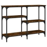 VidaXL Wandtafel 160x29x75 cm bewerkt hout gerookt eikenkleurig
