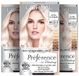 L'Oréal Paris Extreem bleekmiddel, voor platinablond, met anti-vergeling en anti-haarbreuk-technologie, permanente haarkleur, Préférence Le Blonding, 9 liter, licht platinablond, multipack