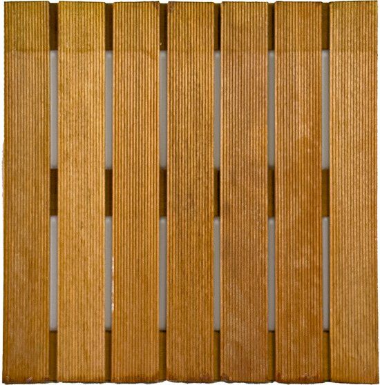 Intergard Vlondertegels 50x50cm hardhout Bangkirai