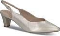 Caprice Dames Slingpumps 9-29603-44 Metallic Leer Sleehak Maat 38.5 EU