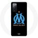 Maniacase Hoesjes voor Samsung Galaxy S20 FE Olympique de Marseille Logo zwart-wit