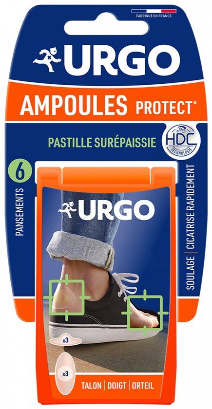 Urgo Ampullen Protect Hiel Vinger Teen 6 Pleisters