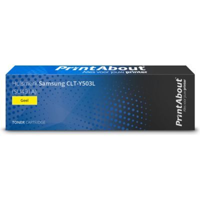 PrintAbout Huismerk CLT-Y503L (SU491A) Toner Geel | Compatibel met Samsung