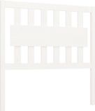 vidaXL Hoofdbord - 95,5x4x100 cm - Massief Grenenhout - Wit