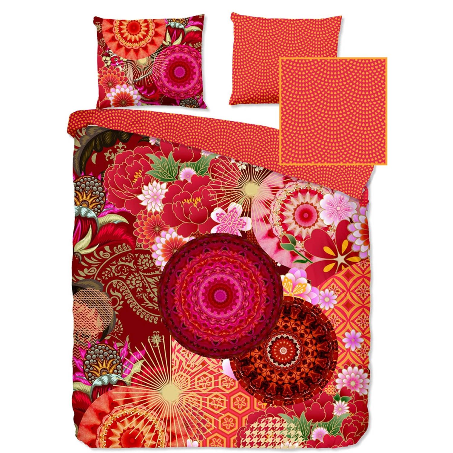 Hip dekbedovertrek yuki - 2-persoons (200 x 200/220 cm) - rood