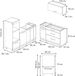 Vicco Keuken Fame-Line, Donkerblauw hoogglans/Wit, 340 cm, WB Antraciet