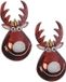 Bellatio Decorations Kaemingk B.V. 10x Kersthangers figuurtjes rendier Rudolph rood 11 cm