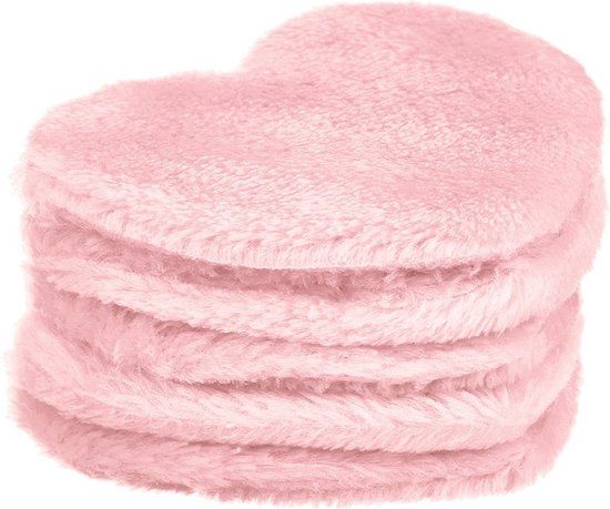 GLOV Heart Pads herbruikbare cosmetische pads Roze 5st.