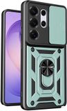 Techsuit Hoesje geschikt voor Samsung Galaxy S26 Ultra - Camshield Back Cover - Groen