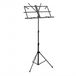 Gear4music Muziekstandaard met Tas, Zwart