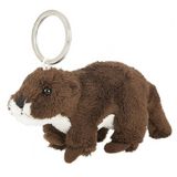 Ravensden Pluche bruine otter sleutelhanger 10 cm