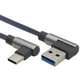Allteq ALTQ-UC-1080-G-1 USB-kabel USB 3.2 Gen 1 (3.1 Gen 1) 1 m USB C naar USB A 5 Gbit/s Grijs