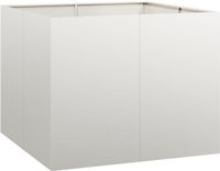 vidaXL Plantenbak 100x100x80 cm roestvrij staal
