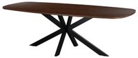 Giga Meubel Eettafel Jaimy - Walnoot - Deens Ovaal - 240 x 100 x 76 cm