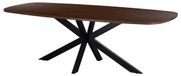 Giga Meubel Eettafel Jaimy - Walnoot - Deens Ovaal - 240 x 100 x 76 cm