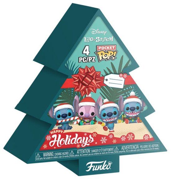 Lilo & Stitch Funko Pocket Pop! Holiday Tree Box 4-Pack