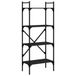 vidaXL Bibliothèque 4 étagères 56x31,5x138,5 cm bois de placage noir