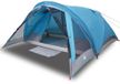 vidaXL Tent - 4-persoons - waterdicht - blauw