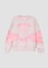 s.Oliver Sweatshirt Kinderen Zachtroze Katoen Tie-dye Ronde Hals Lange Mouw Regular Fit