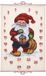 Permin of Copenhagen Permin Adventskalender Kerstman Borduurpakket 75x112cm