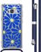 iMoshion Hoesje Samsung Galaxy S8 - Cobalt Blue Flowers Connect - Back Cover met Koord