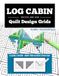 Log Ice Cabin Quilt Design Grids: Sketch and Sew