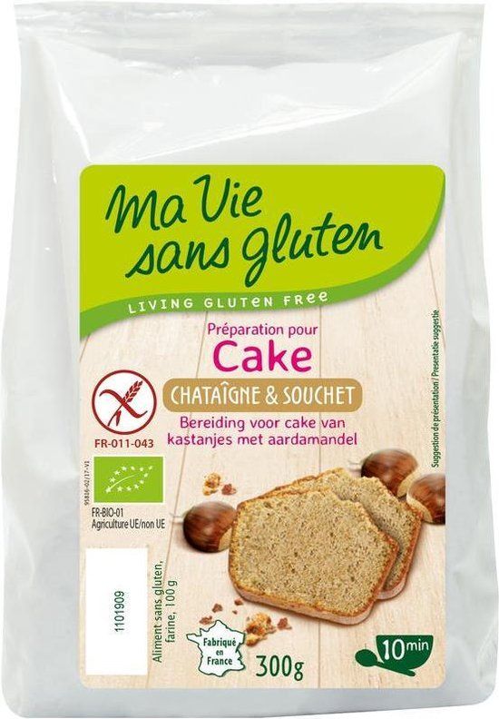 Ma Vie Sans Amandel kastanje cakemix glutenvrij 300 gram