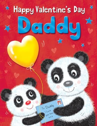 Piccadilly Greetings Piccadilly Greetings Valentijnsdag kaart voor papa, panda's - 8 x 6 inch